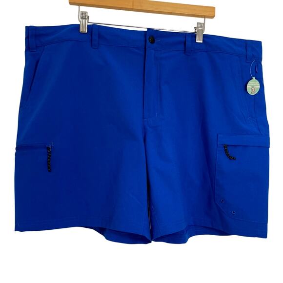 NWT Magellan Outdoors Men's Pro Fish Angler Hybrid Shorts 7" Blue XXL - Picture 2 of 10